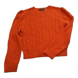 Lauren Ralph Lauren Black Label Cable Knit Sweater XXL Fall Classic Quiet Luxury